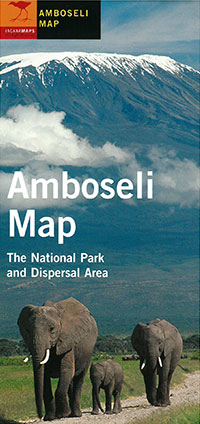 Amboseli souvenir map poster