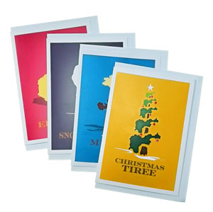Christmas Islands pack of 4 cards