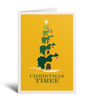 Christmas Tiree Christmas Card