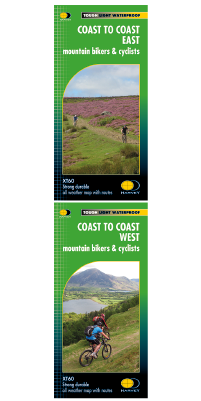 Coast to Coast Mountain Bikers Cyclists map set