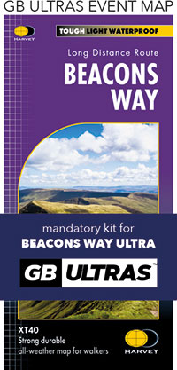 Beacons Way Ultra map