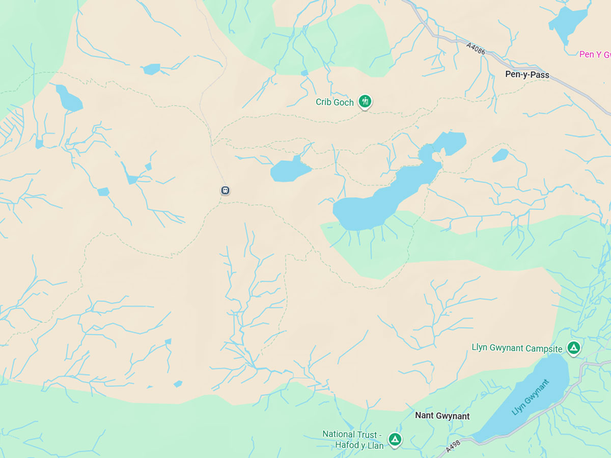 Google map of Snowdon