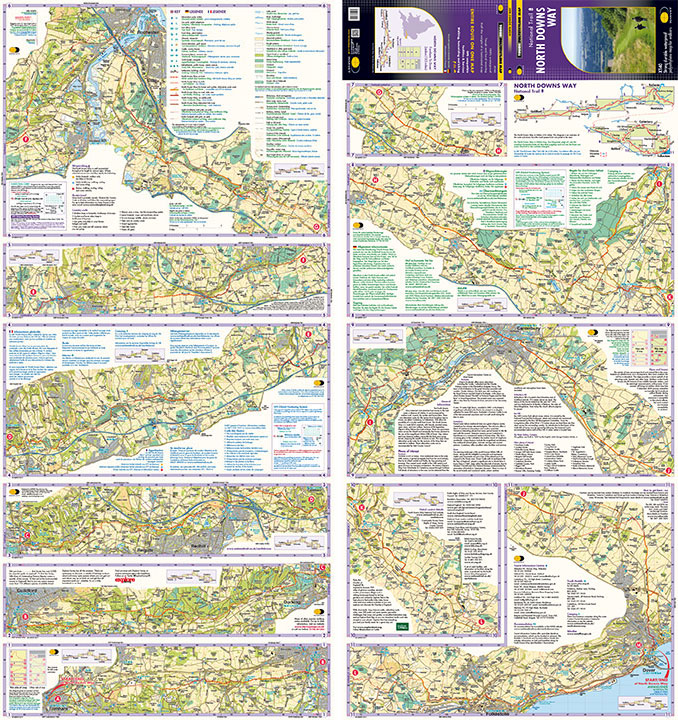 north downs way map North Downs Way Map