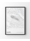 Contour Map Print Suilven - view 1